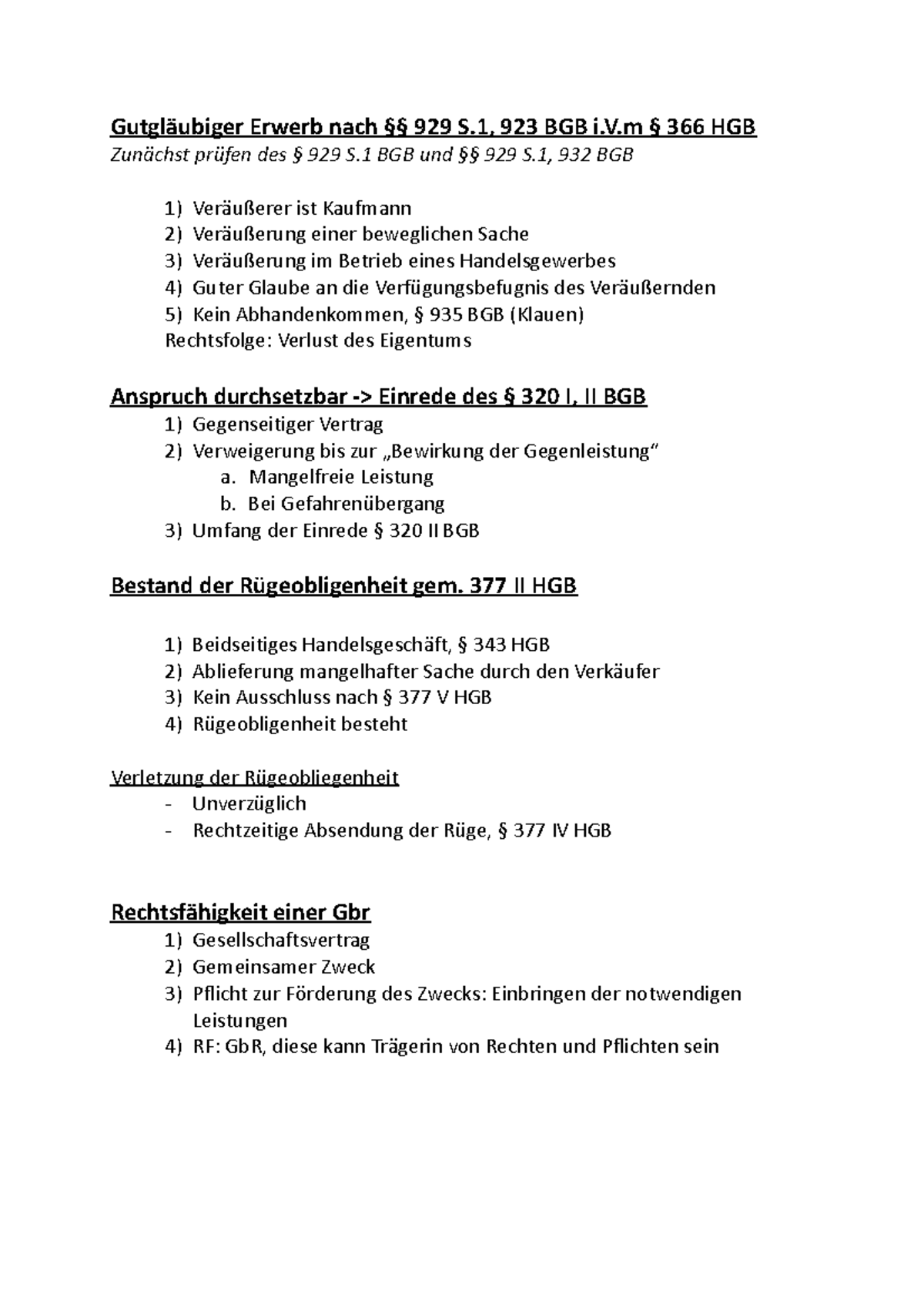 Gutgläubiger Erwerb Vom Minderjährigen Schemata - Gutgläubiger Erwerb nach §§ 929 S, 923 BGB i.V § 366 HGB