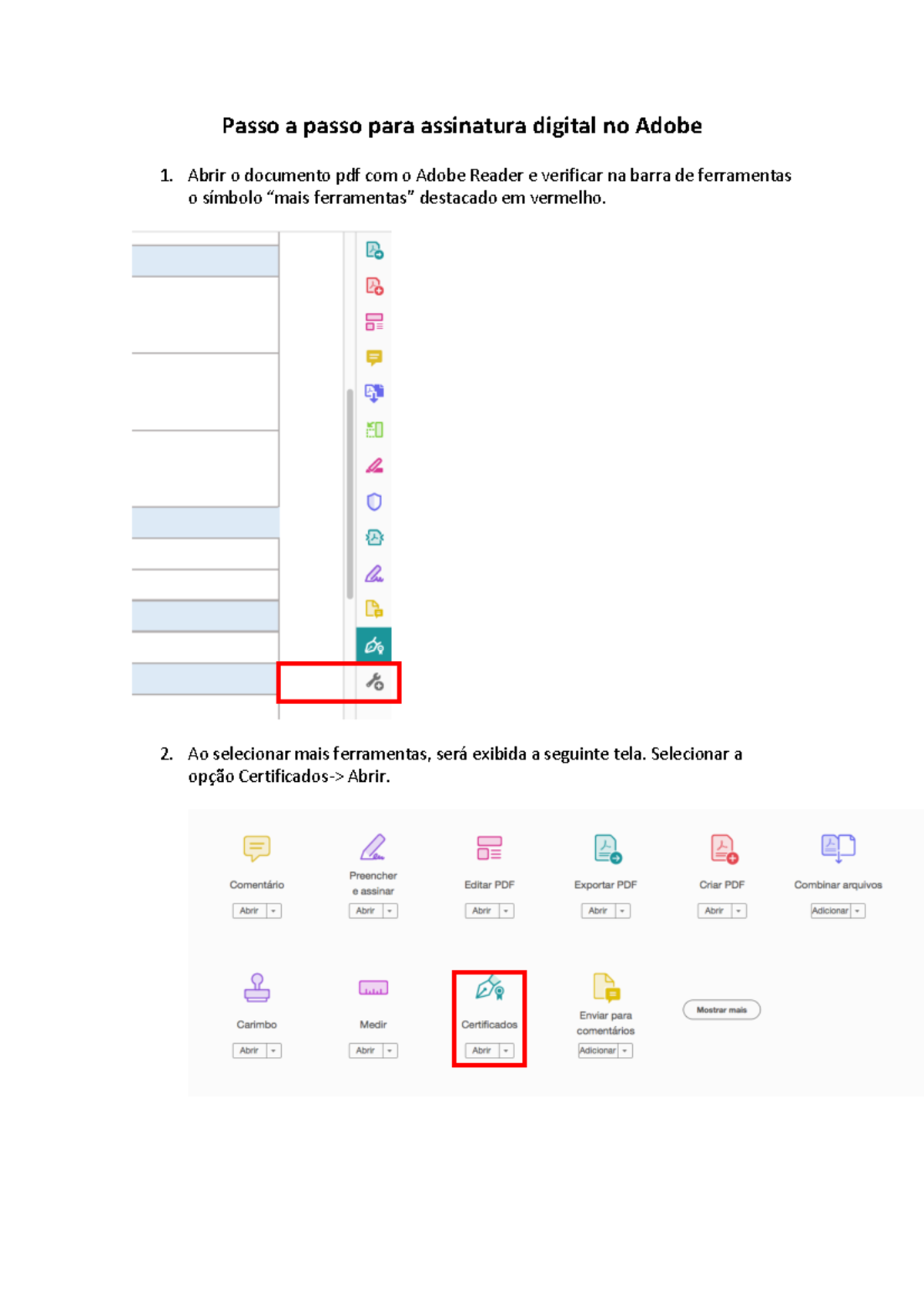 Manual para assinatura digital Adobe - Passo a passo para assinatura ...