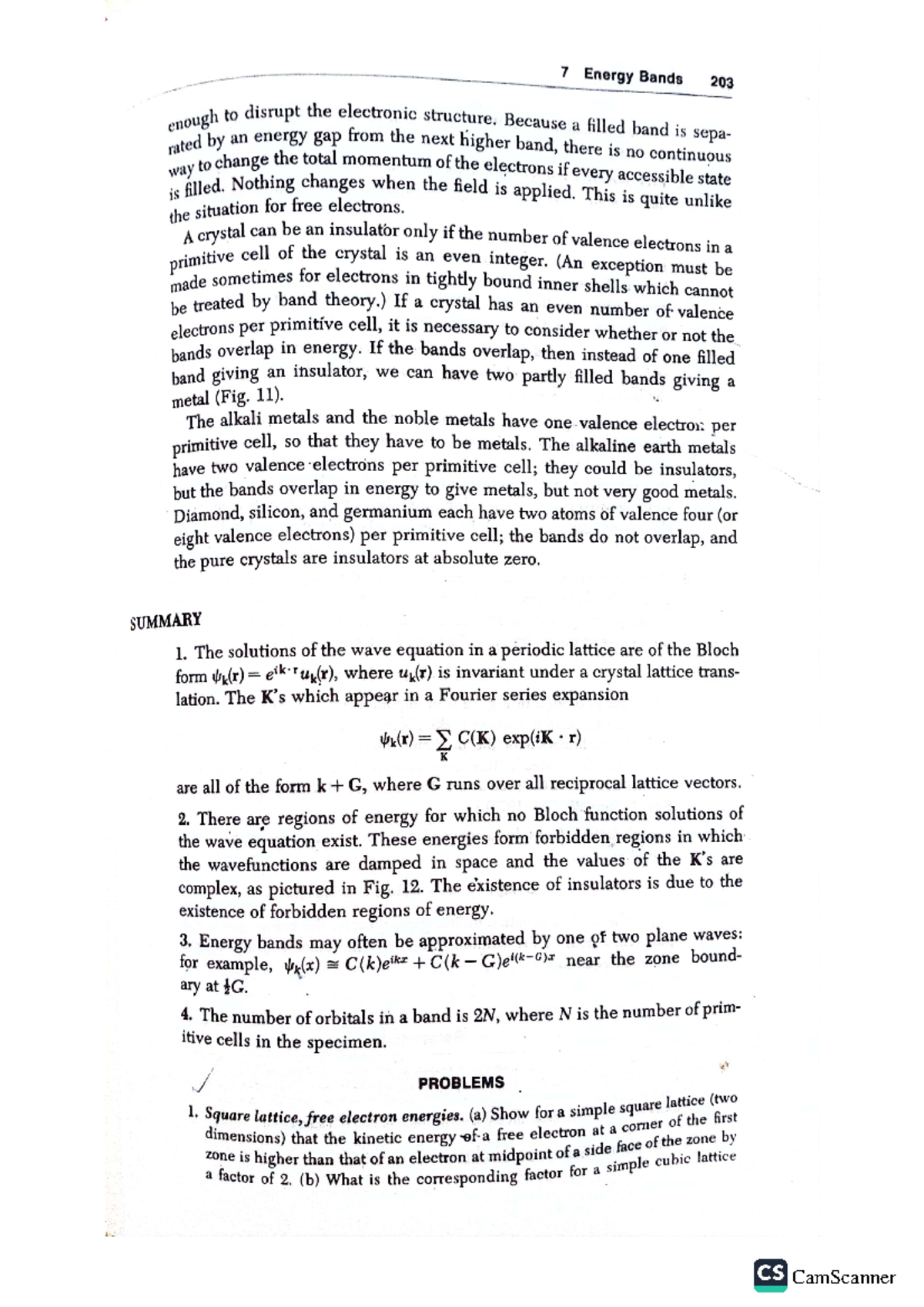 Chapter(9,7,12) Questions - Condense matter - Studocu