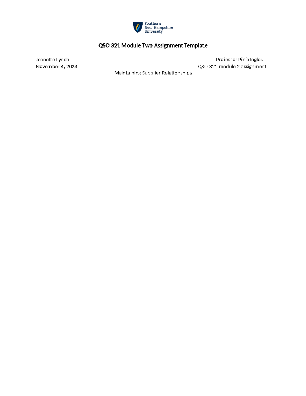 QSO 321 Module 2 Assignment - QSO 321 Module Two Assignment Template ...