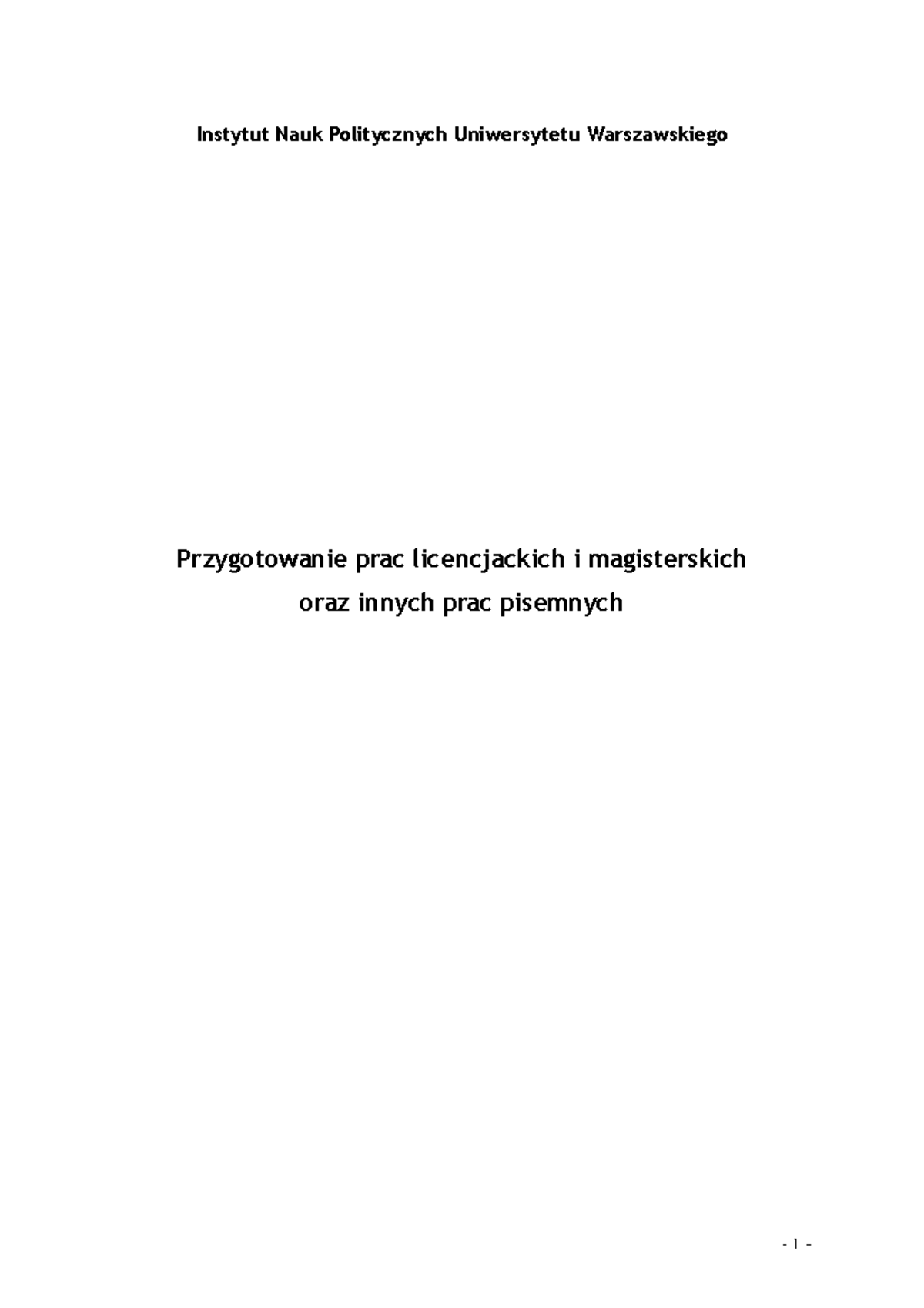 Przygotowanie Prac Licencjackich I Magisterskich Oraz Innych Prac ...