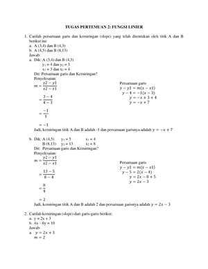 Matematika Bisnis 3 - FUNGSI PERMINTAAN DAN PENAWARAN SERTA ...