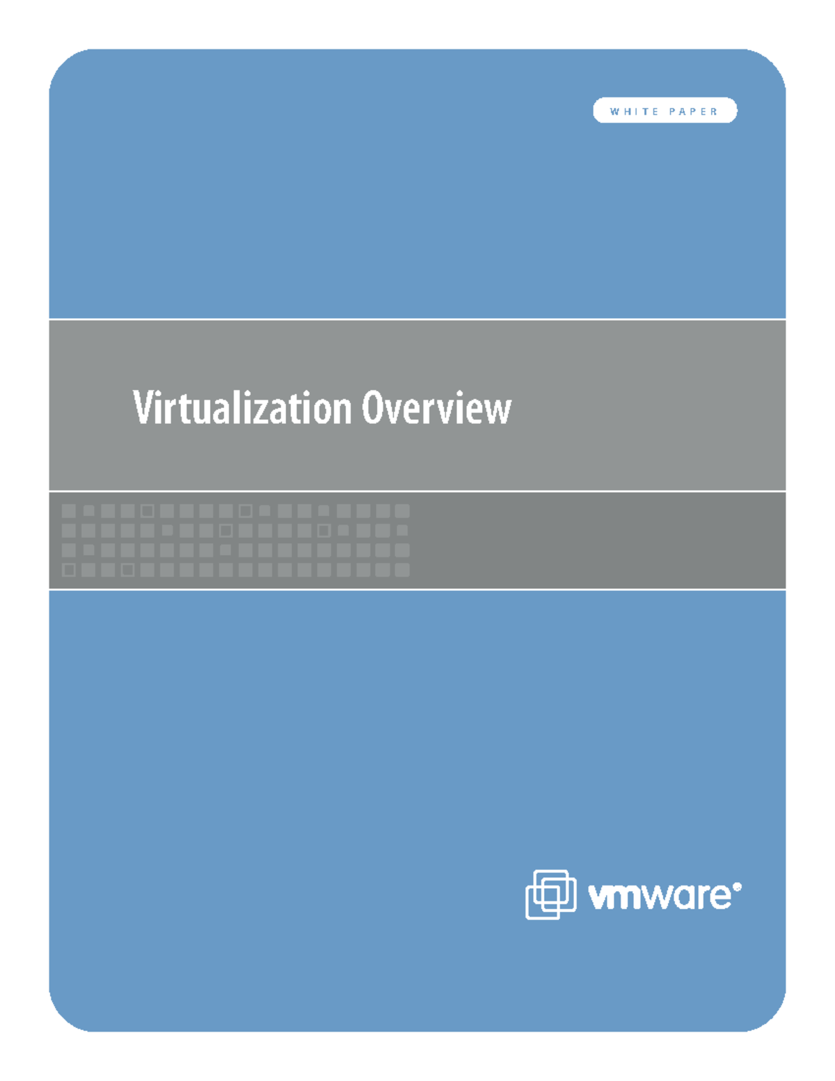 Vmware White Paper - VMWAREW H I T E WHITE PAPER P A P E R ...