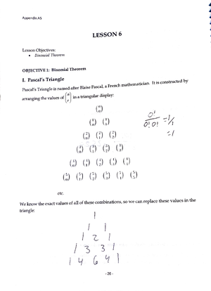 Lesson 19 math 139 - LESSON 19 Lesson Objectives: - Reduced Row Echelon ...