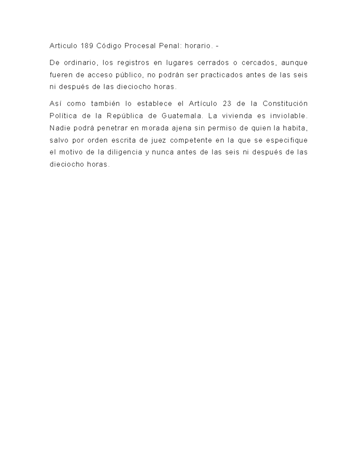 ART 189 CPP - Analisis Articulo 189 - Articulo 189 Código Procesal ...