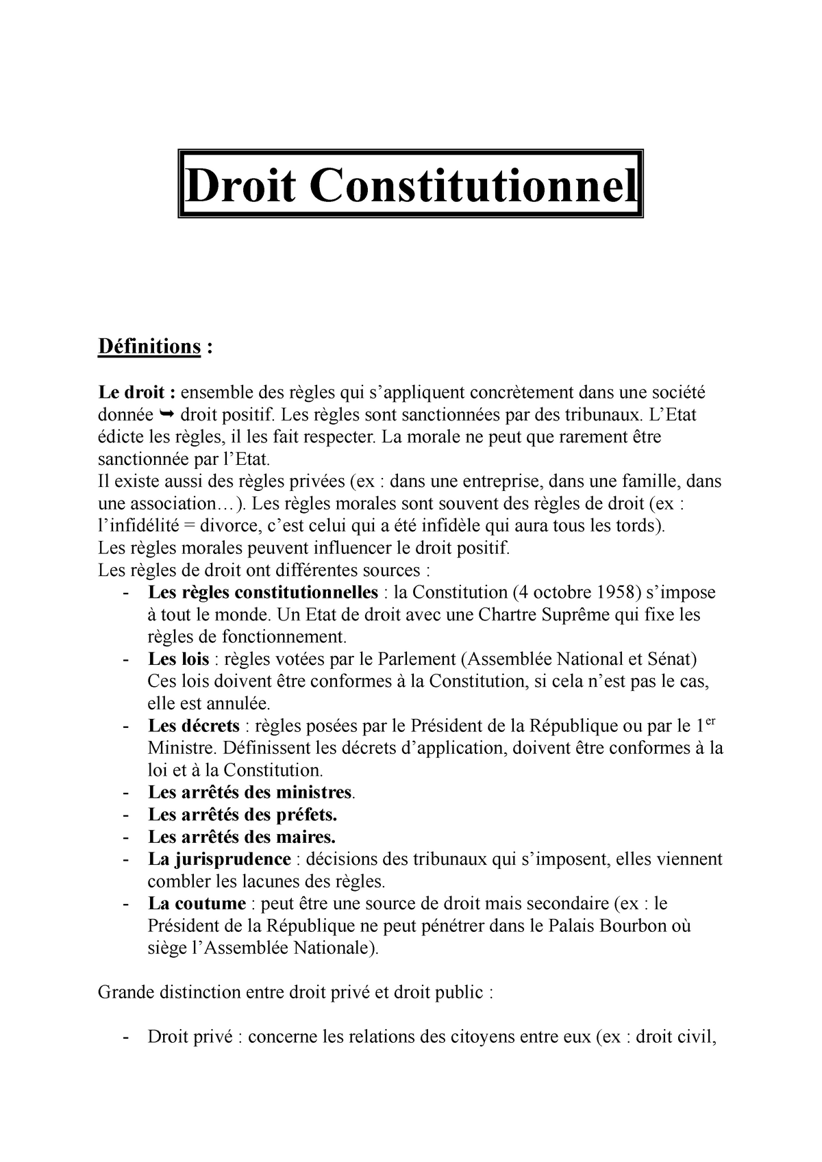 dissertation droit constitutionnel conseil constitutionnel