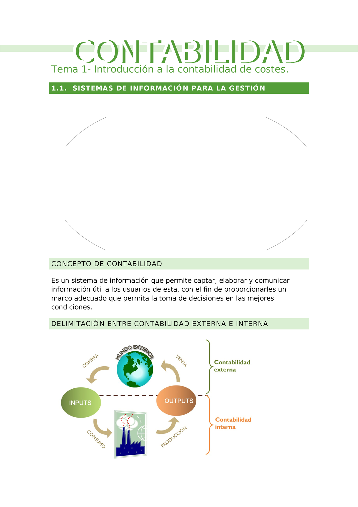 Contabilidad Teoria - Tema 1- Introducción A La Contabilidad De Costes ...