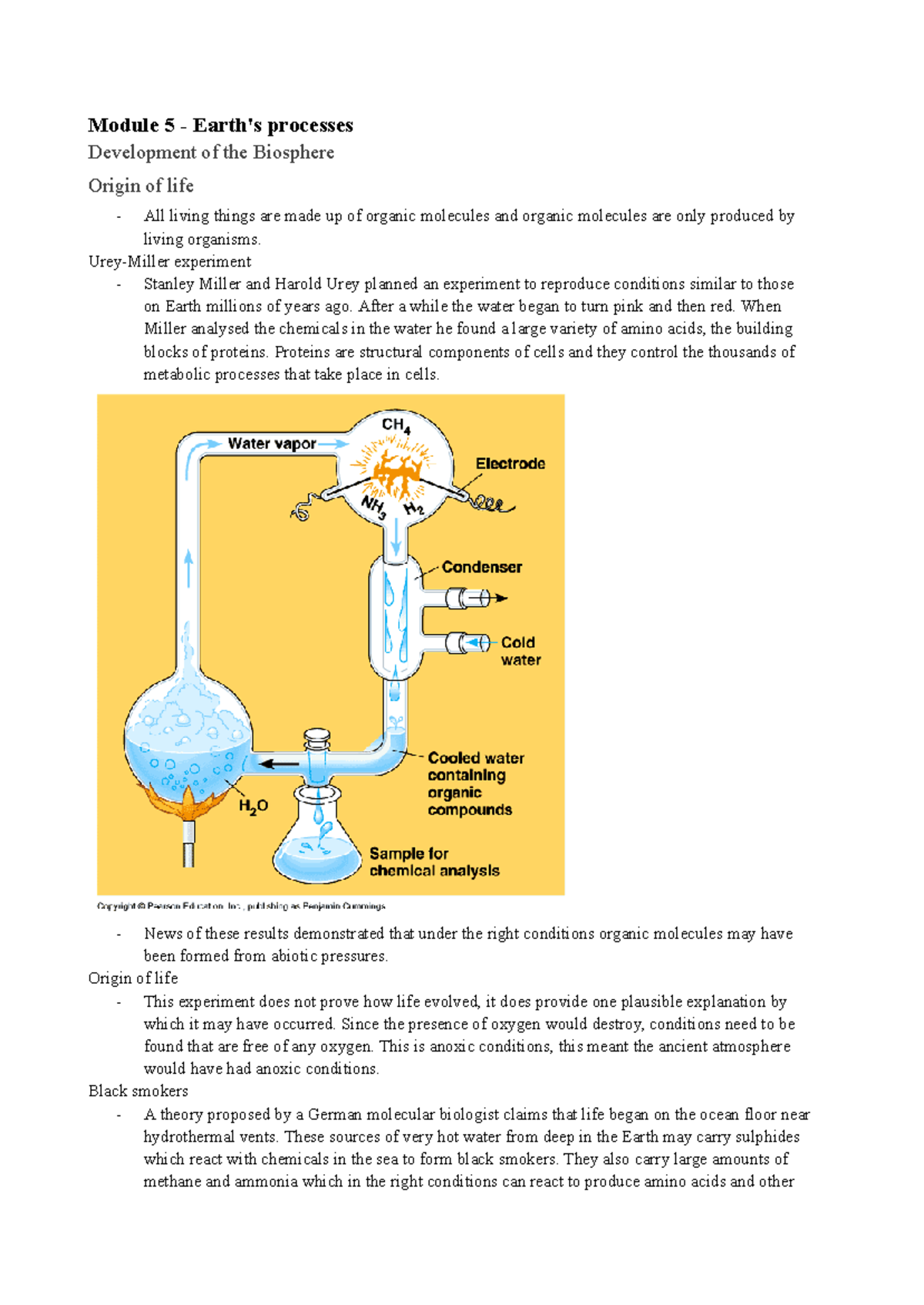 HSC study - EES - Module 5 - Earth's processes Development of the ...
