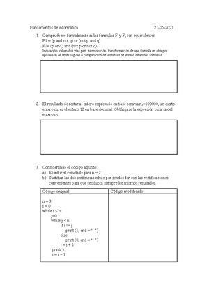 Examen Python 2 2022 - FUNDAMENTOS DE INFORMÁTICA – EXAMEN DE PYTHON ...