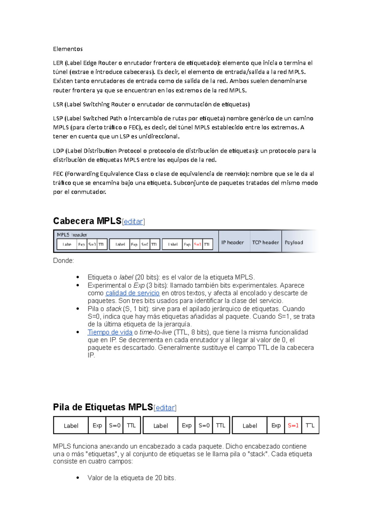 EXPO1 - dddd - Elementos LER (Label Edge Router o enrutador frontera de ...