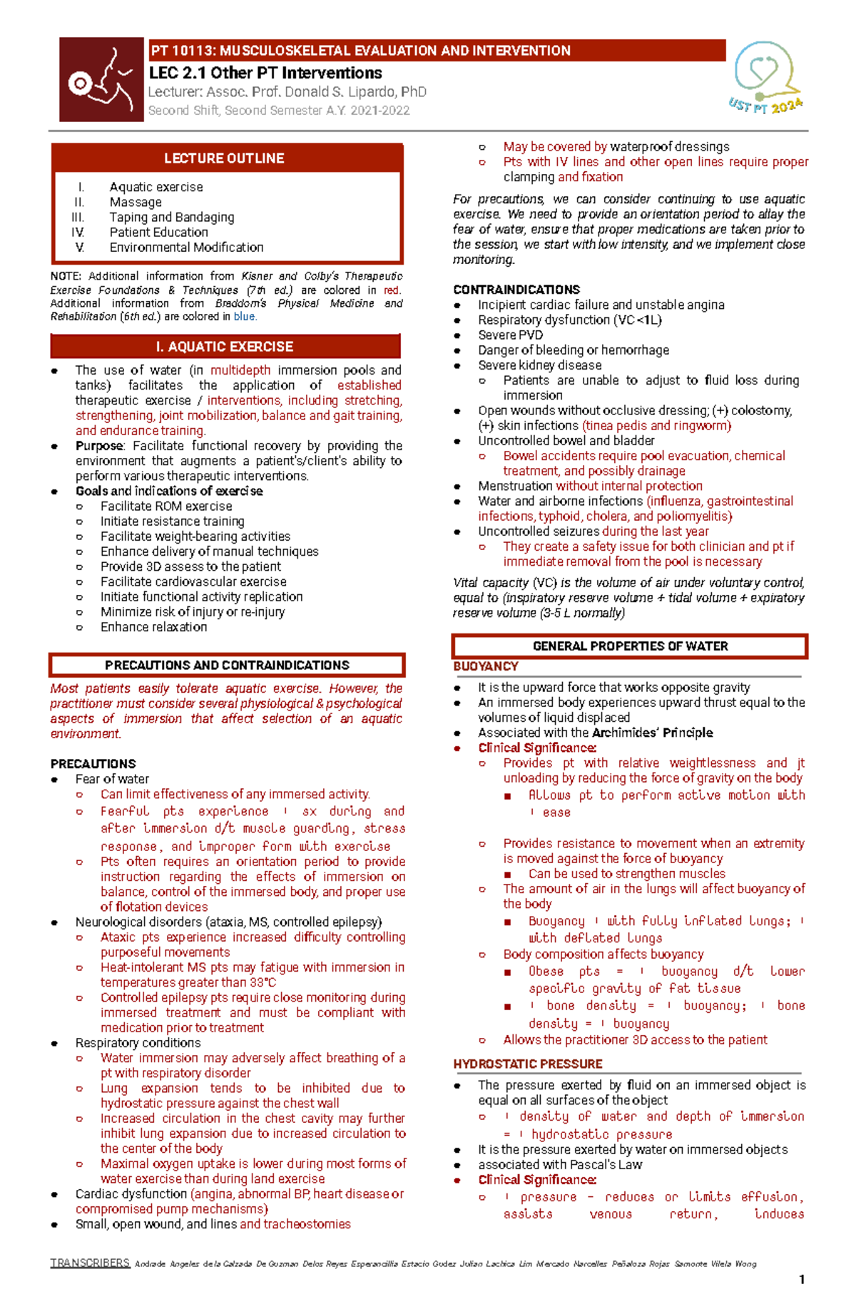 Copy of Mskii 2 - msk msk msk msk - PT 10113: MUSCULOSKELETAL ...