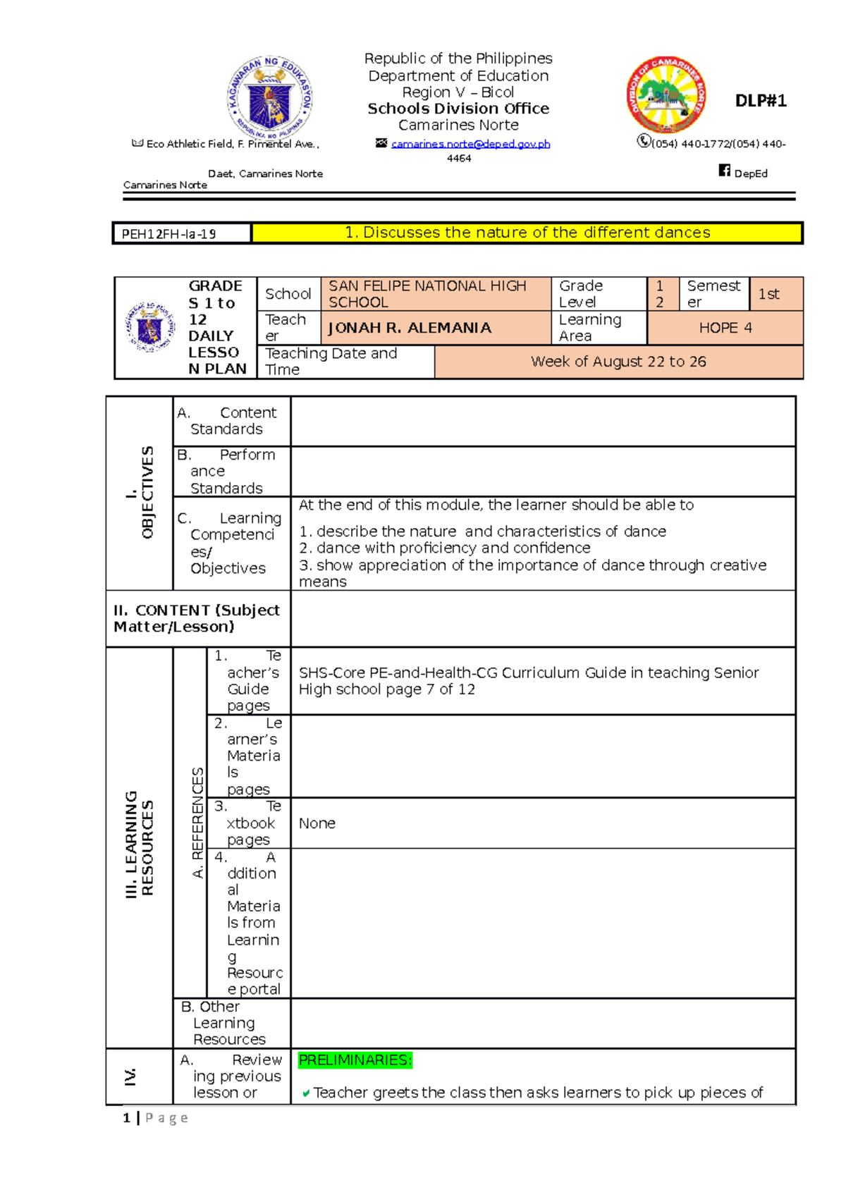 0 scratch DLP - lessonexemplar - Department of Education Region V ...