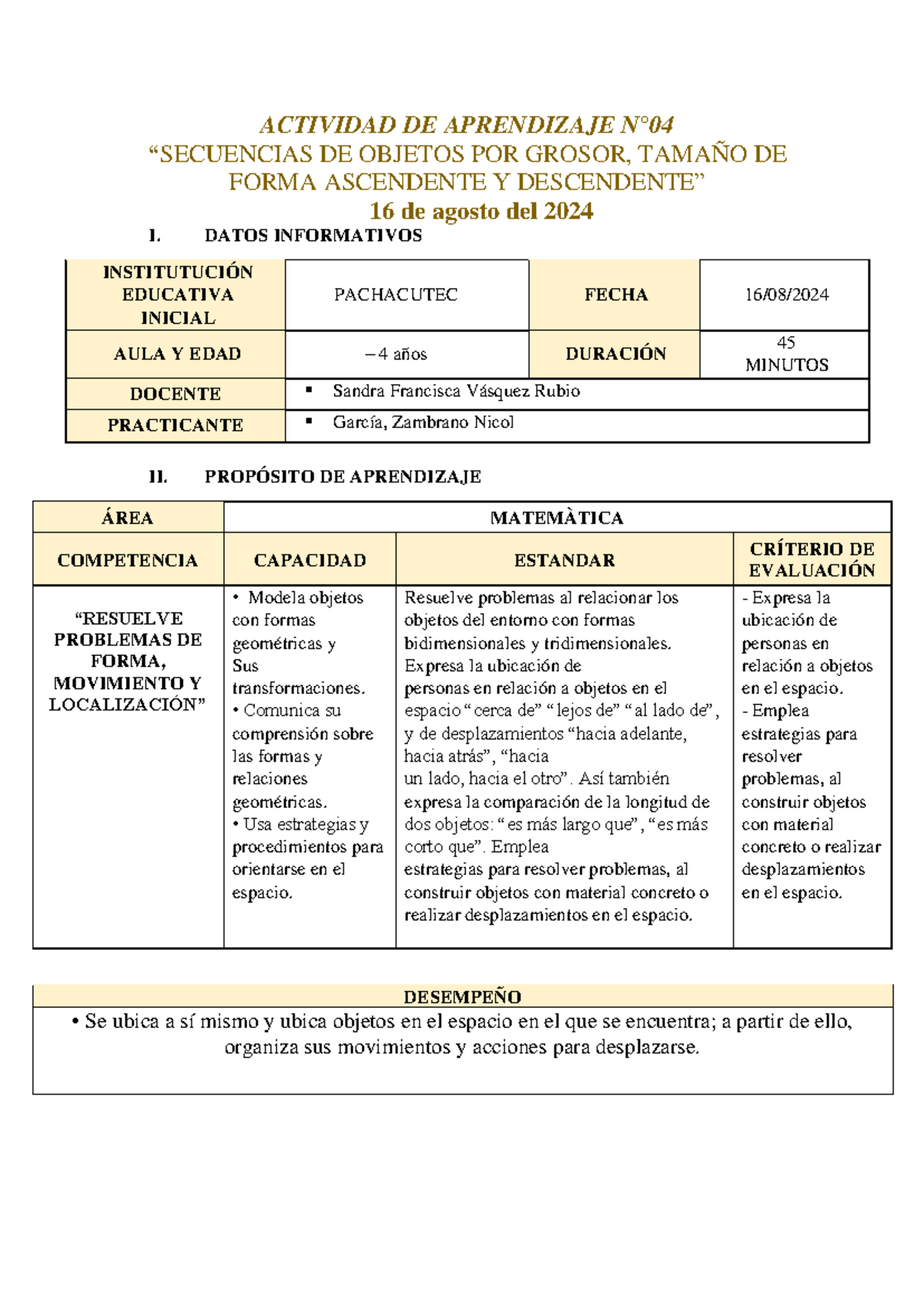 Actividad N4 nocion dentro y afuera - ACTIVIDAD DE APRENDIZAJE N° 04 ...