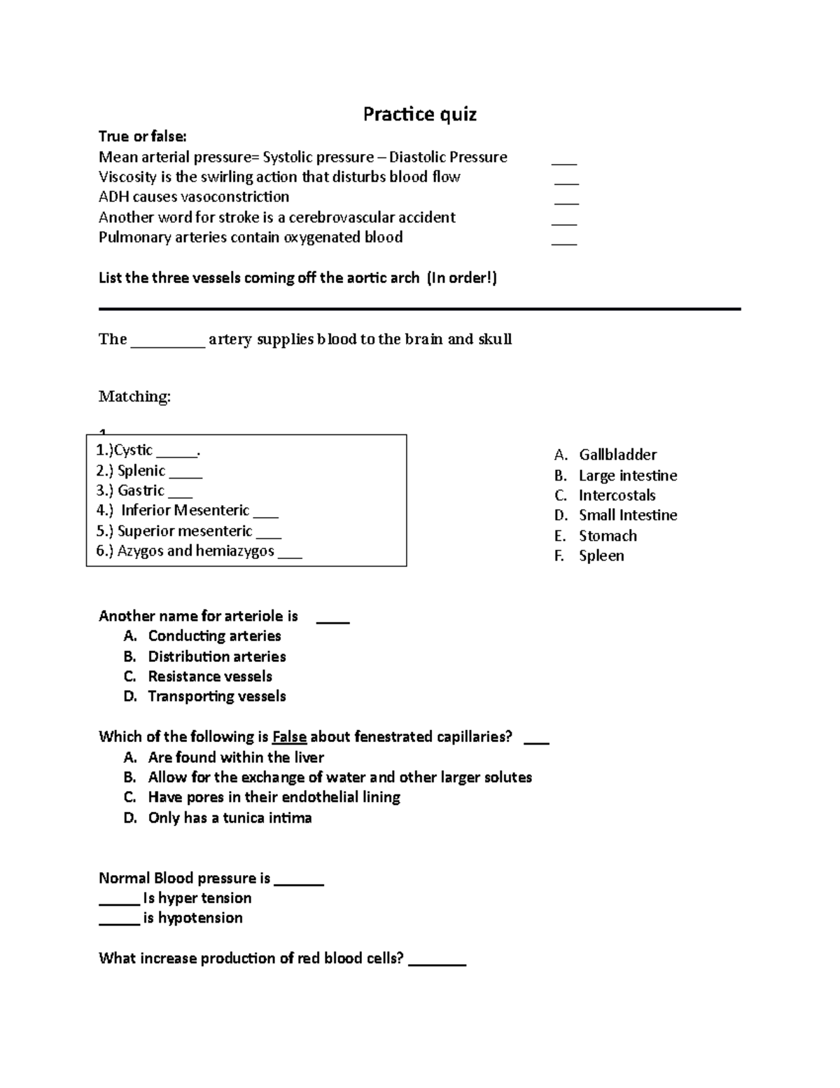 Practice quiz for you to engage in the stuff of the things for you ...