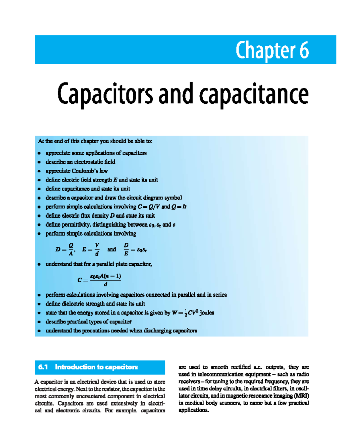Lesson 3 Electrostatics Capacitors Electrical Principles Studocu
