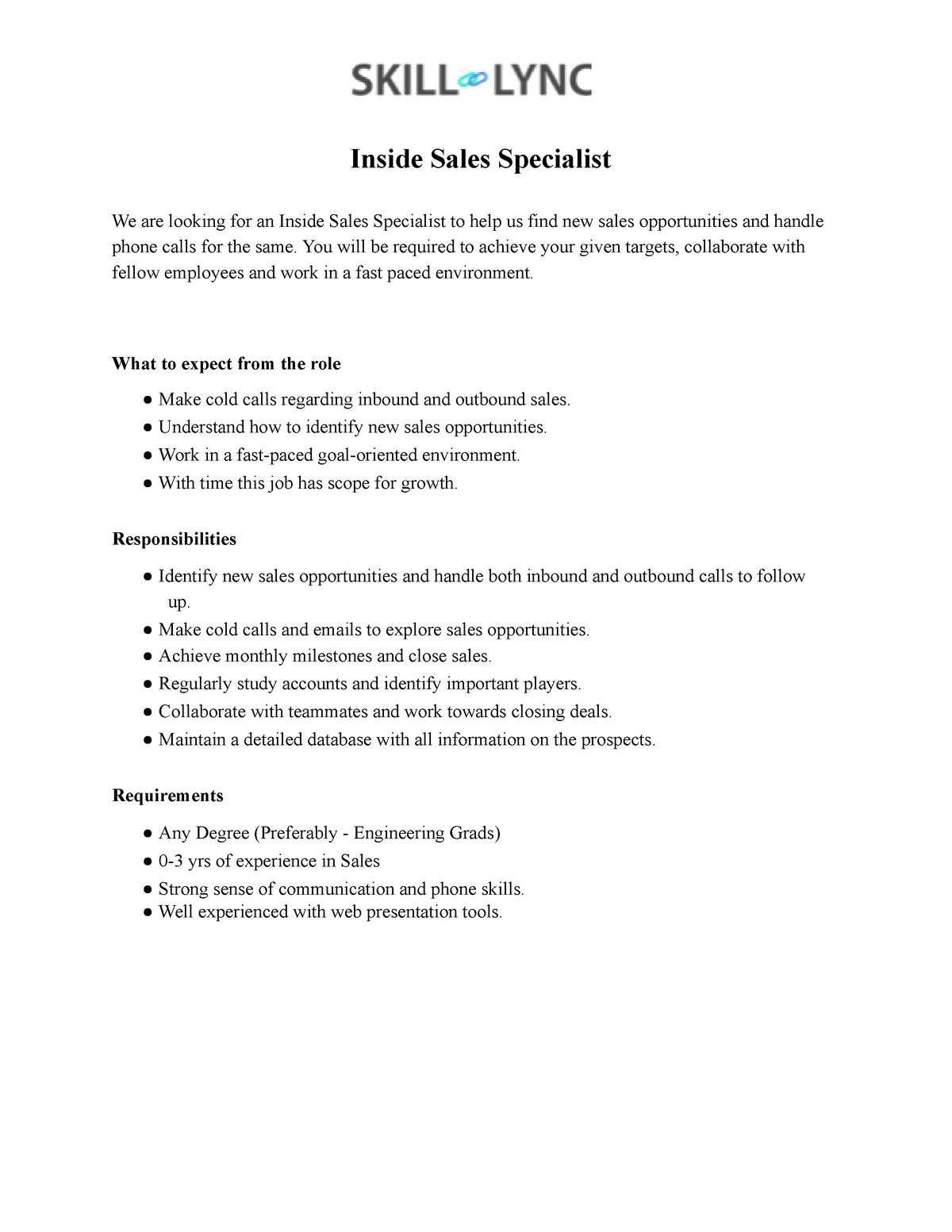 jd-inside-sales-specialist-you-will-be-required-to-achieve-your