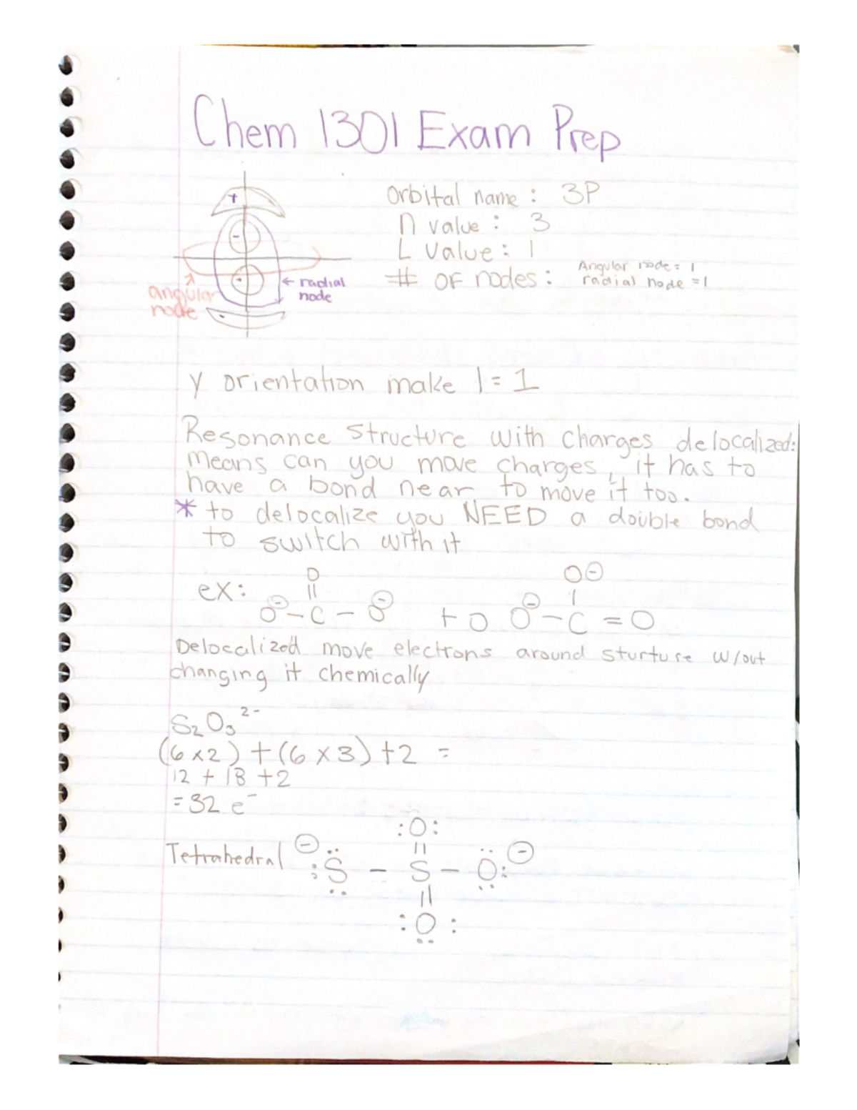 Chem 1301 Exam Prep - Notes For Chemistry 1301A Final Exam For The ...