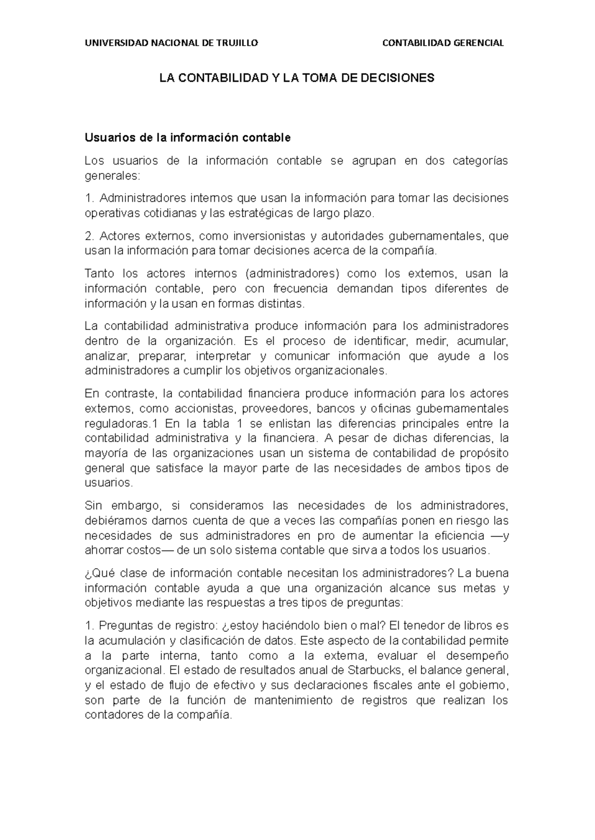 LA Contabilidad Y LA TOMA DE Decisiones - LA CONTABILIDAD Y LA TOMA DE ...