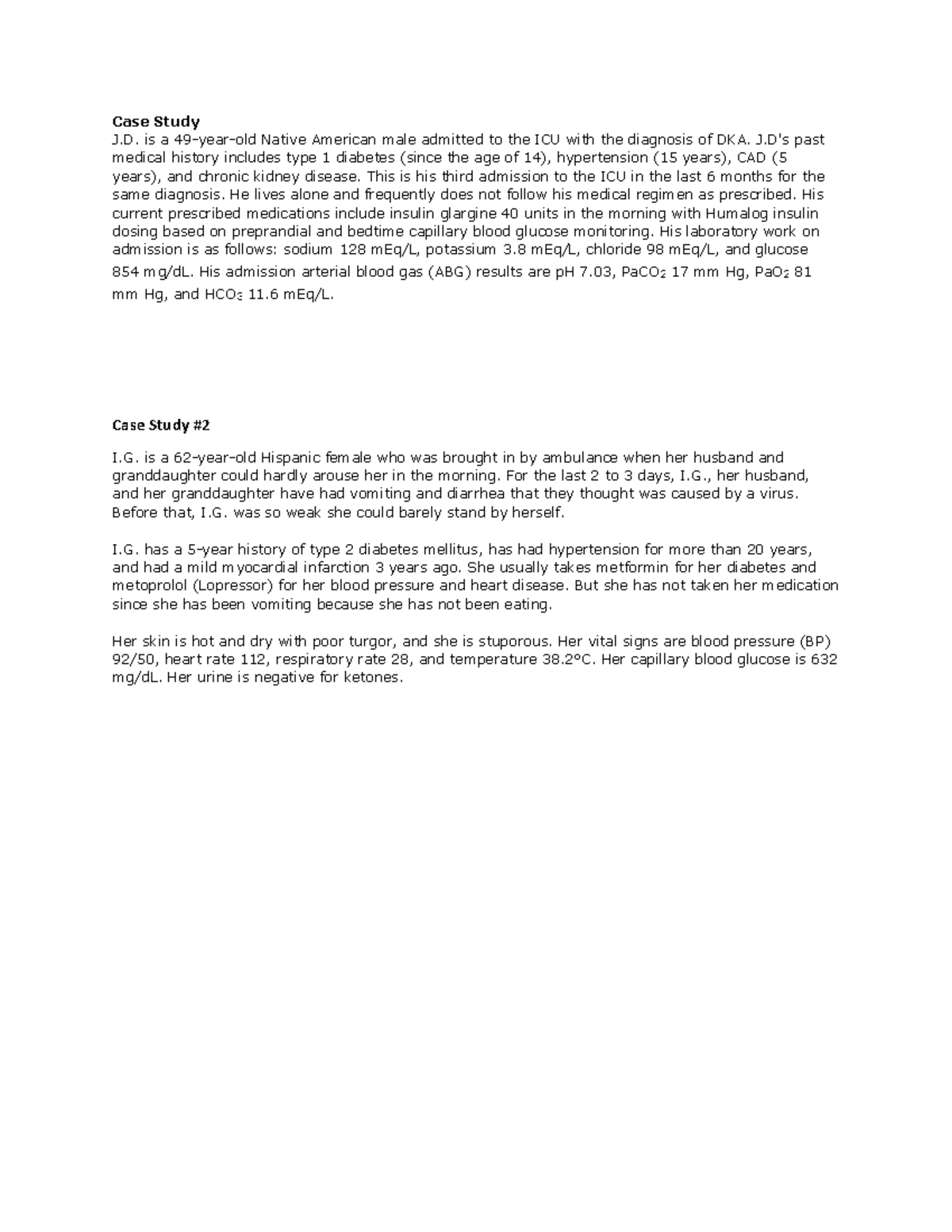 Case Study For Dka at Brianna Gellatly blog