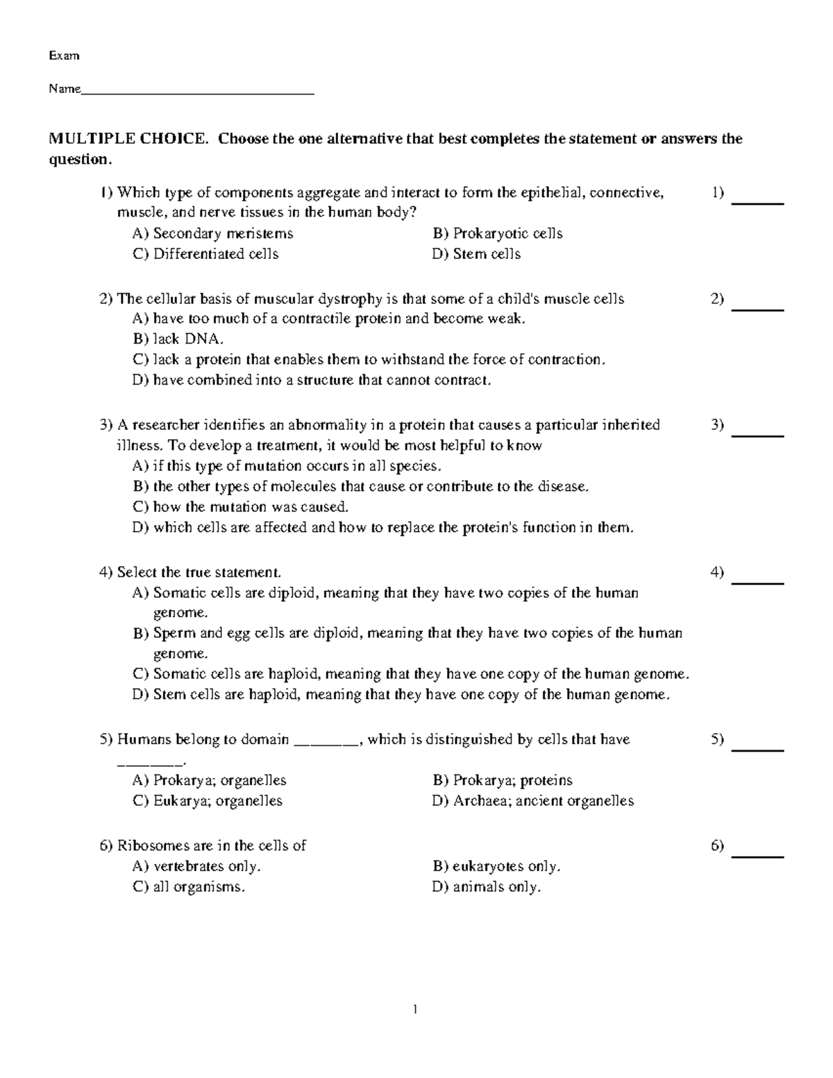 Practice Chapter 2 Exam - Exam Name ...