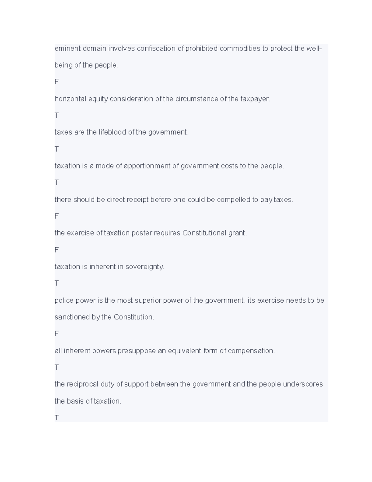 Constitutional law quizlet eminent domain involves confiscation of