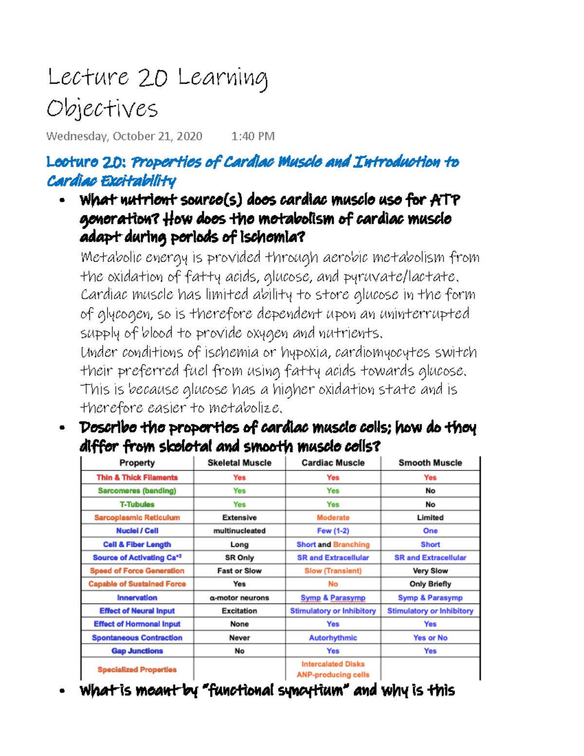 Lecture 20 Learning Objectives - PSL 431 - MSU - Studocu
