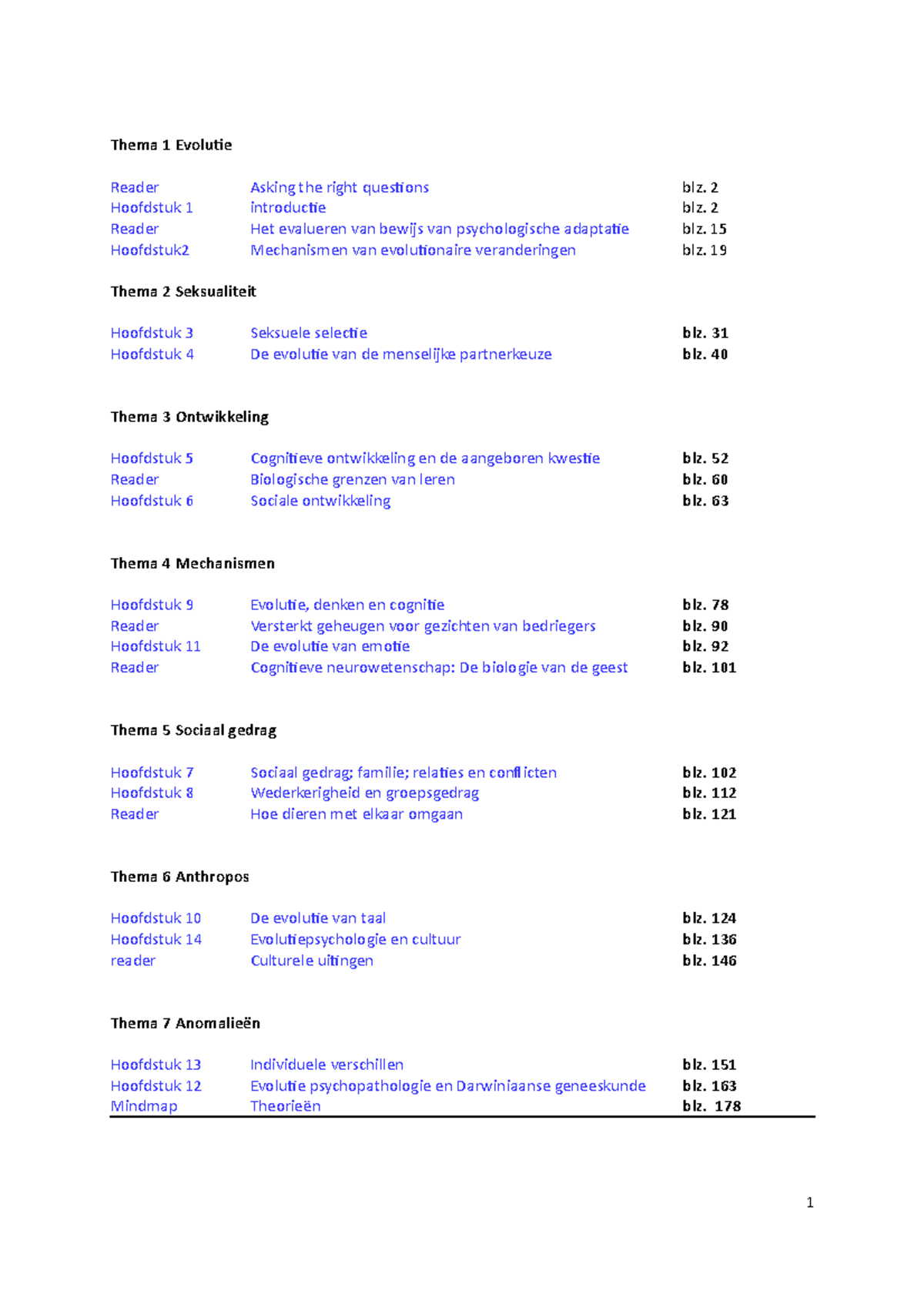 Workman En Reader 1 - Samenvatting Evolutionary Psychology: An ...