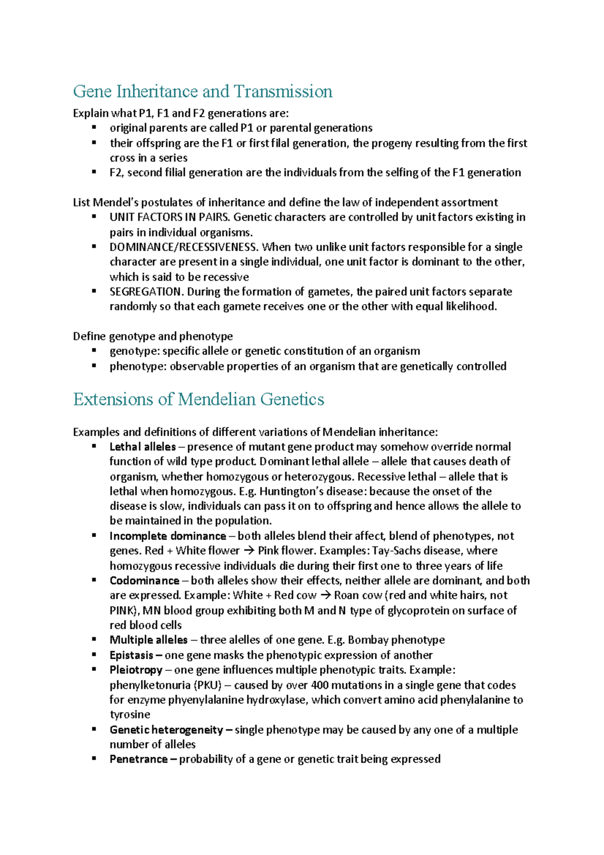 genetics-exam-study-notes-gene-inheritance-and-transmission-explain