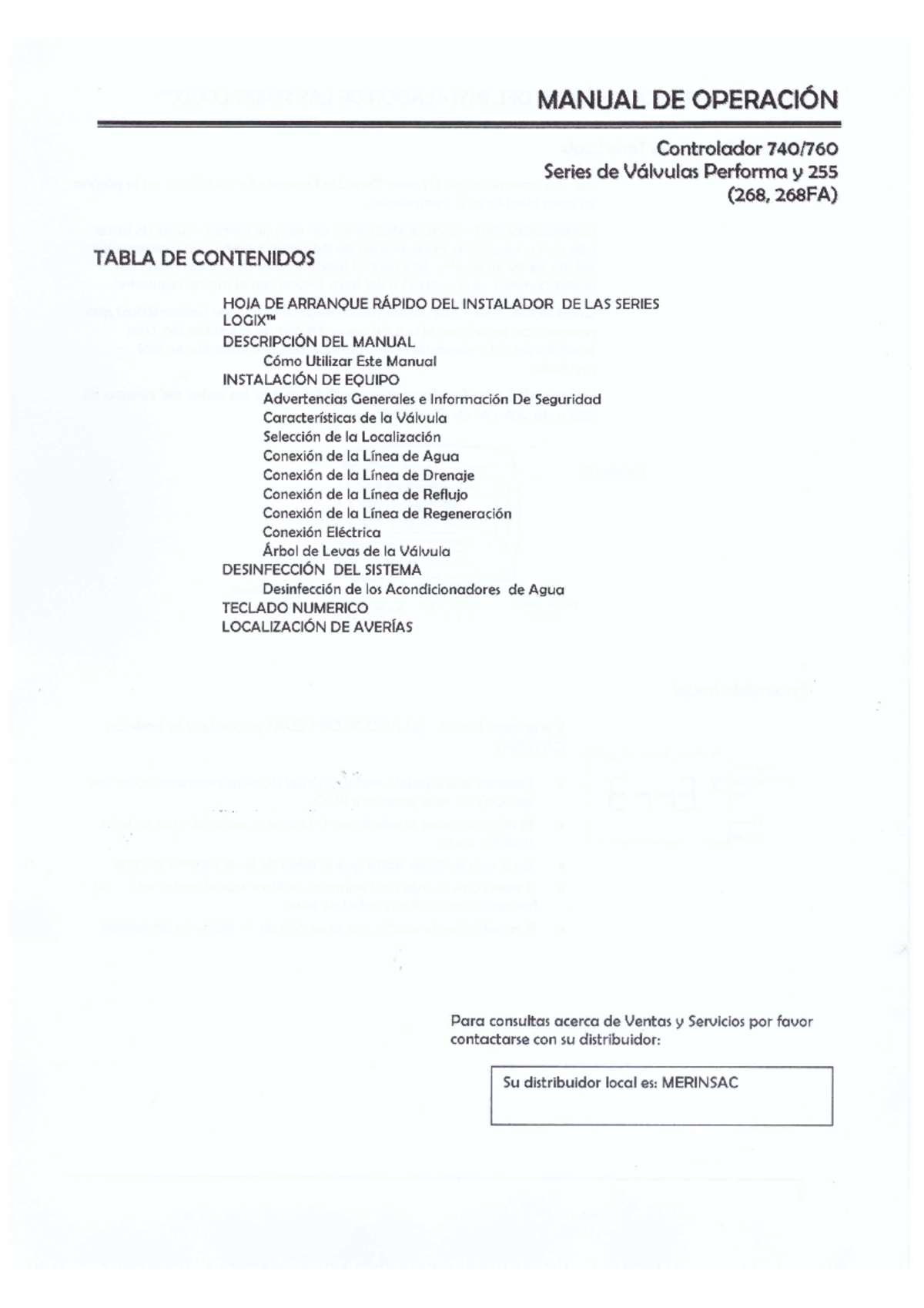 Manual de Ablandadores - MANUAL DE OPERACIÓN Controlador Series de ...