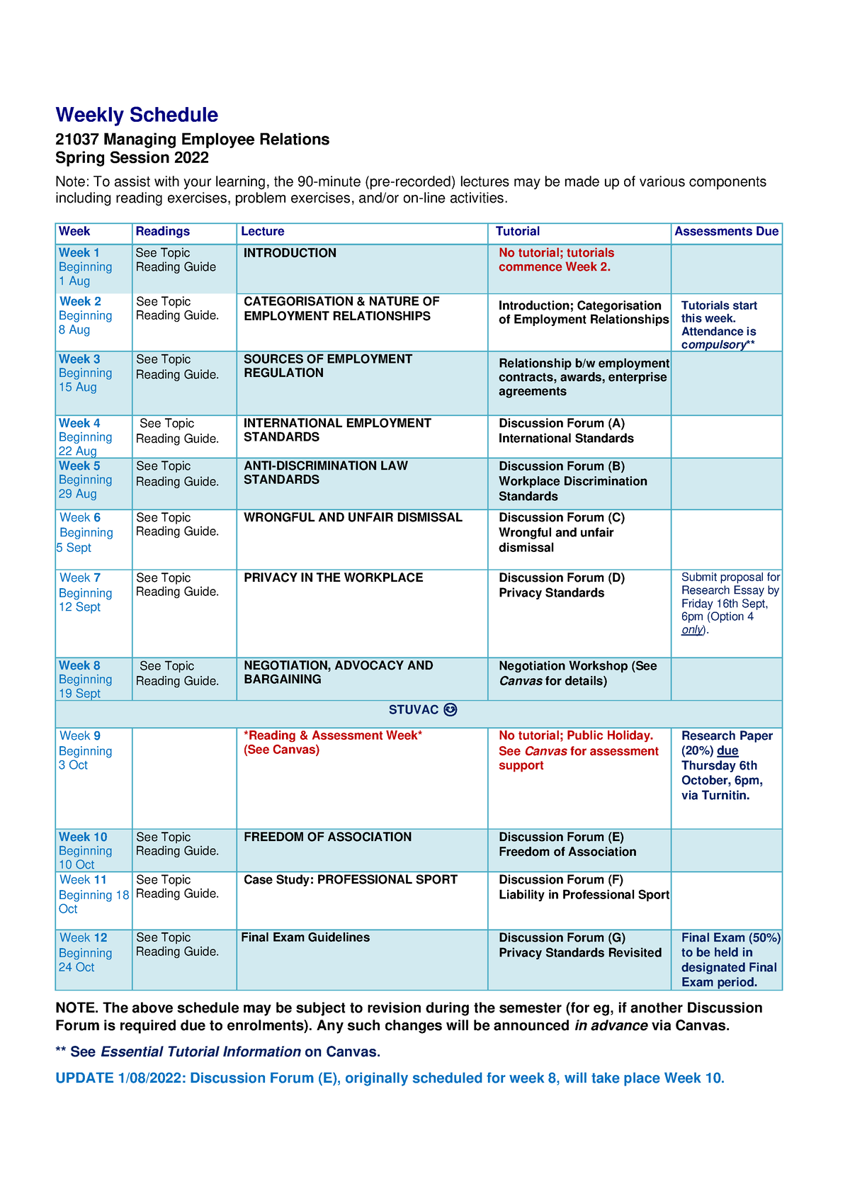 MER Schedule GC 010822 Official GC Weekly Schedule 21037 Managing