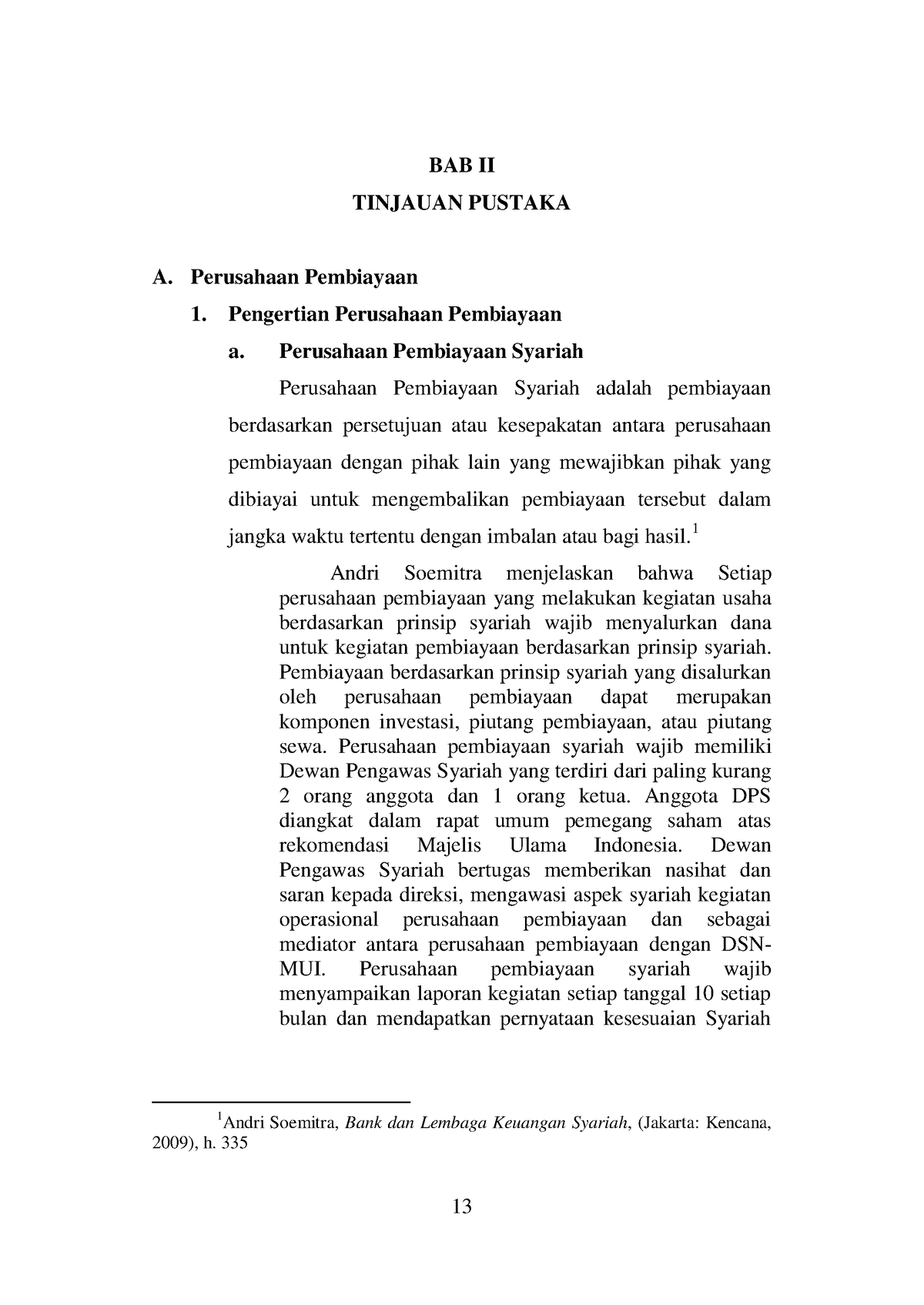 BAB II 3 - Tugas - 13 BAB II TINJAUAN PUSTAKA A. Perusahaan Pembiayaan ...