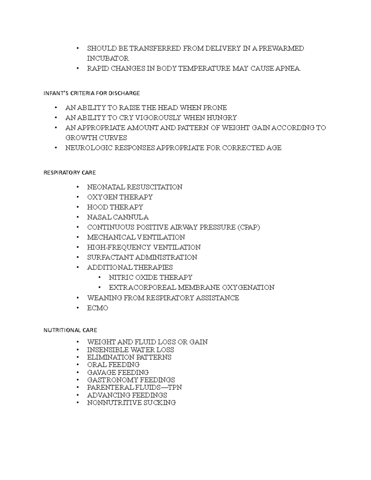 NB comp 2 - Dr. Edwards in class notes- OB - • SHOULD BE TRANSFERRED ...