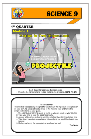 Science 9 Q4 SLM3   Science 9 Science   Grade 9 Quarter 4   Module 3