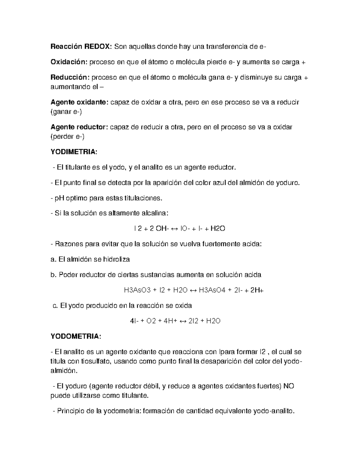 Reacción Redox - Reacción REDOX: Son aquellas donde hay una ...