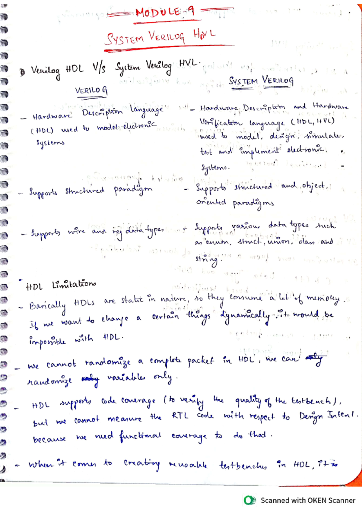 SV Notes - Digital System Design - Studocu