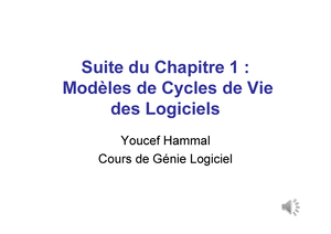 Cours#4-Modèles de cycle de Vie - SSaammiiaa BBOOUULLKKRRIINNAATT 1 ...