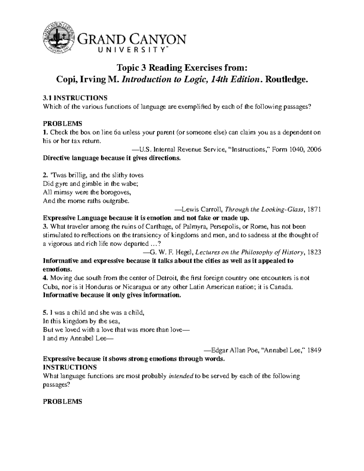 Topic 3 Reading Exercise Com 362 Argumentation And Advocacy Gcu Studocu