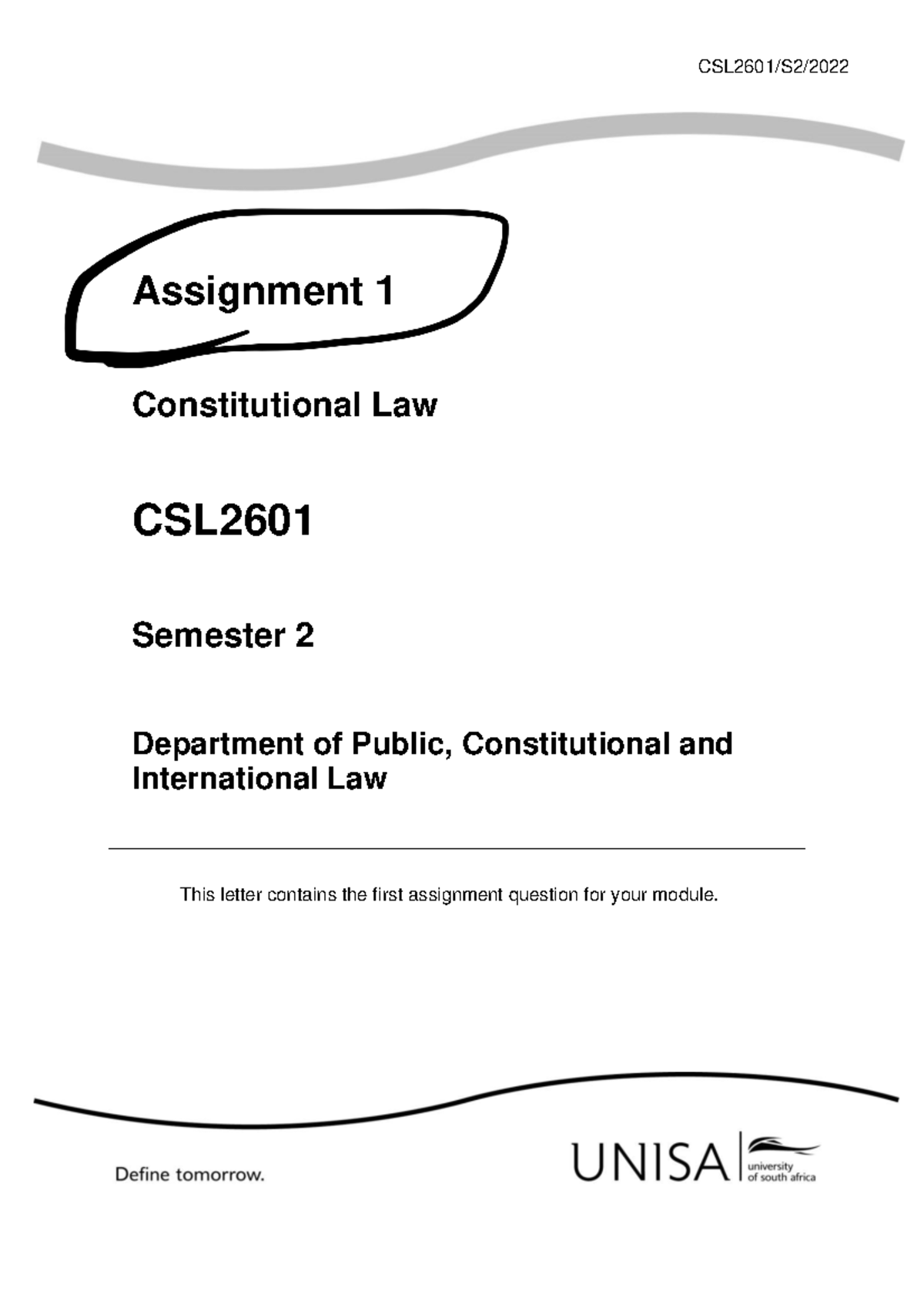 constitutional law 2 assignment topics