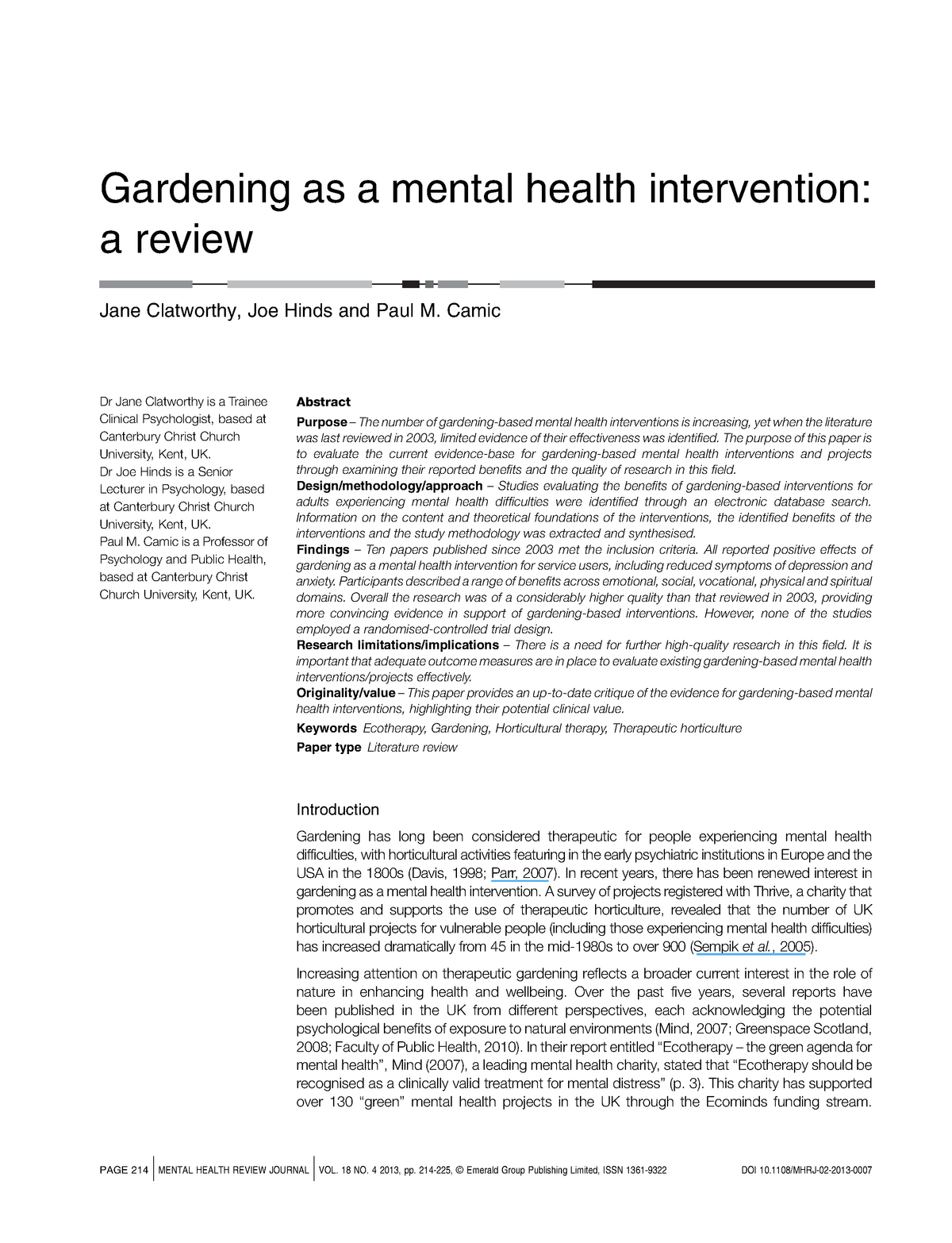 related-literature-gardening-as-a-mental-health-intervention