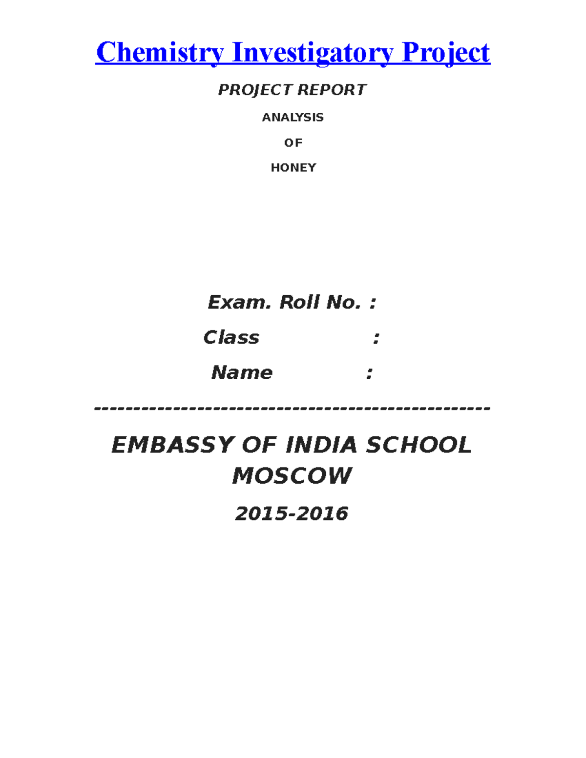 12 Investigatory Project - Chemistry Investigatory Project PROJECT ...