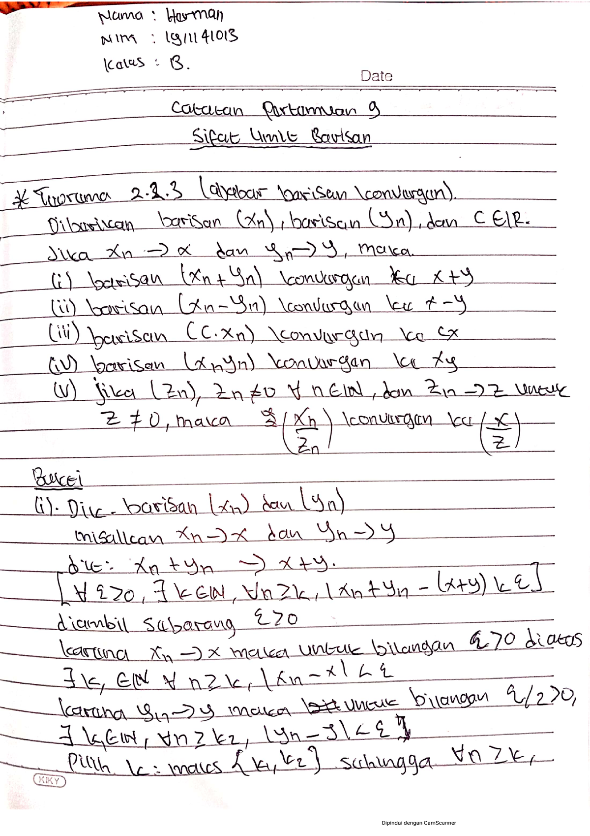 Catatan Pengantar Analisis Real - Mathematical Modeling - Studocu