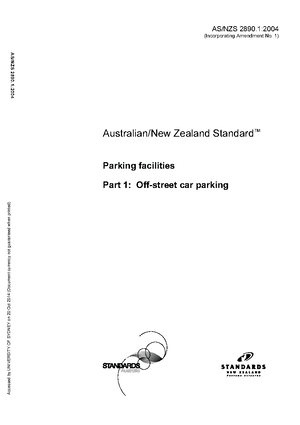 AS2890 - civil 1 - Australian Standard™ Parking facilities Part 2: Off ...