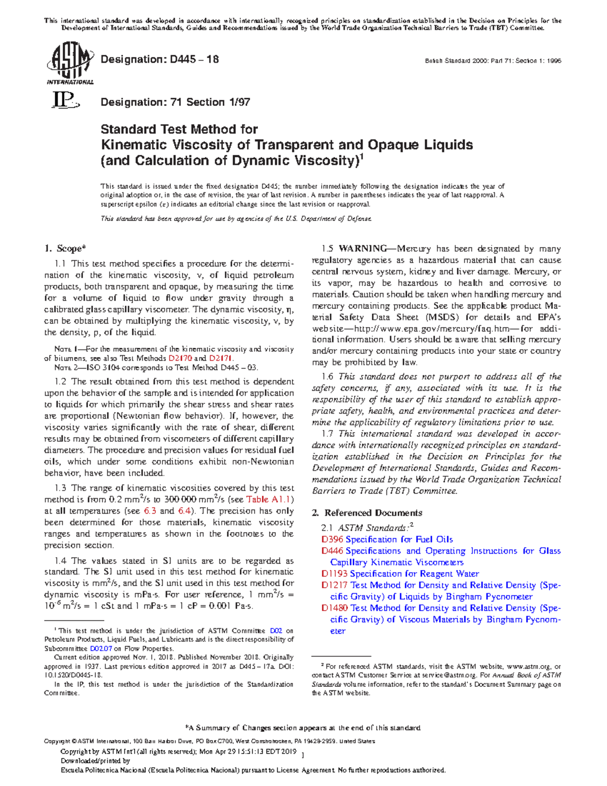 D445 - ASTM D445 - This international standard was developed in ...