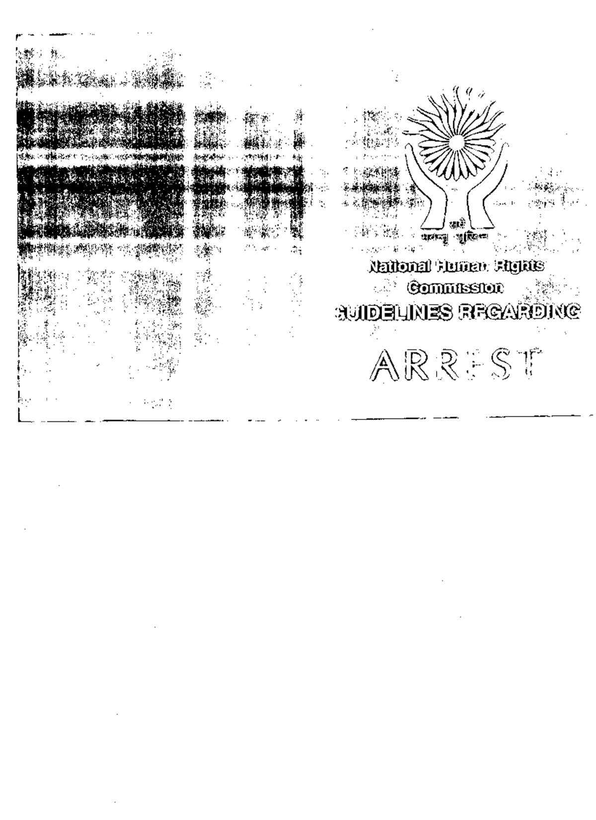 Guide for arrest for police custody - National Human Rights Commission ...