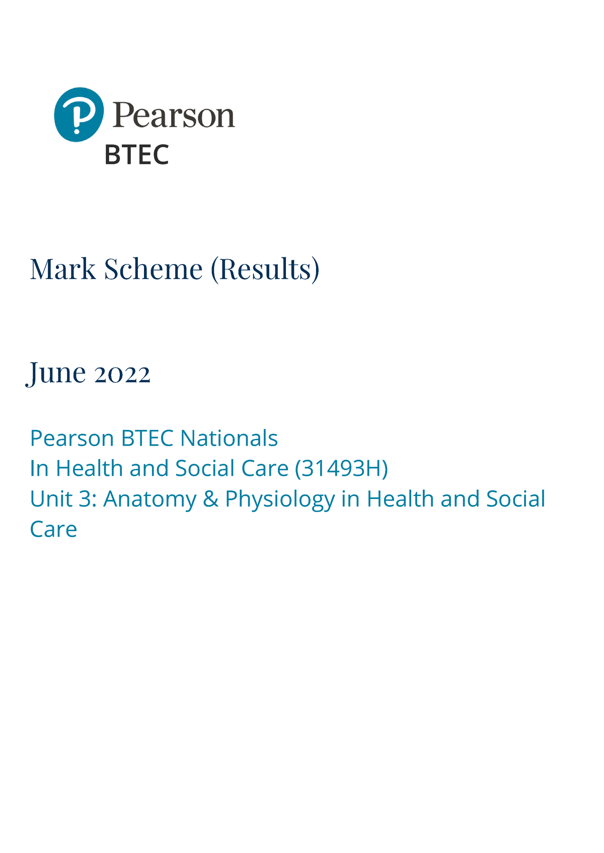 JUNE 2022 Markscheme - Good - Mark Scheme (Results) June 2022 Pearson ...