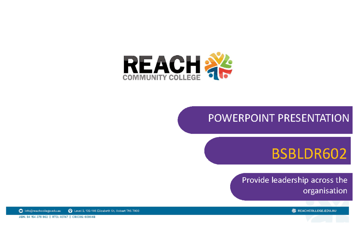 Bsbldr 602 - PPT - PPT Help - POWERPOINT PRESENTATION BSBLDR Provide ...