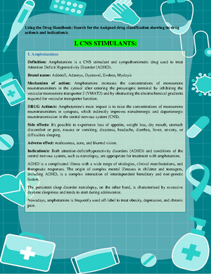 Midterm CNS - Summary Pharmacology Nursing - ANXIETY - An unpleasant ...