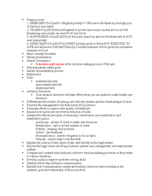 Chap1summary - Ch 1 - Chapter 1 Nursing Leadership And Management ...