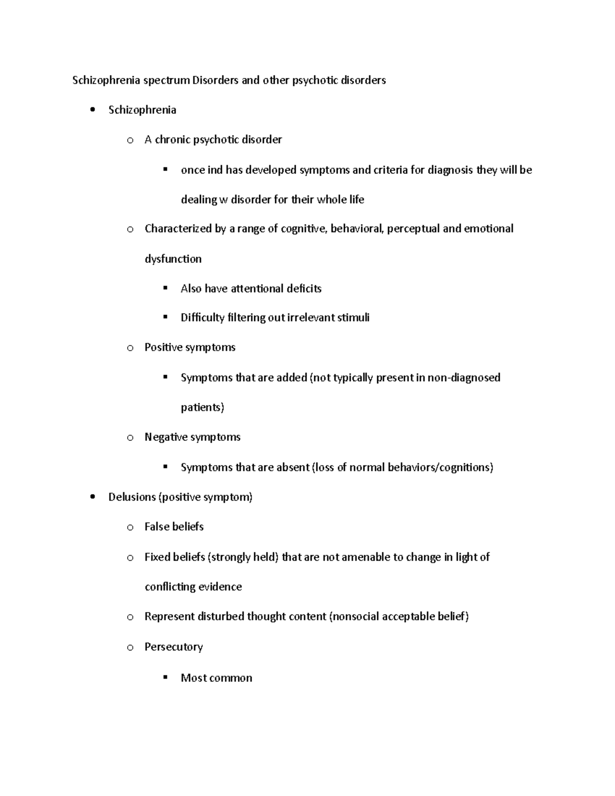 Schizophrenia spectrum Disorders and other psychotic disorders - Org or ...
