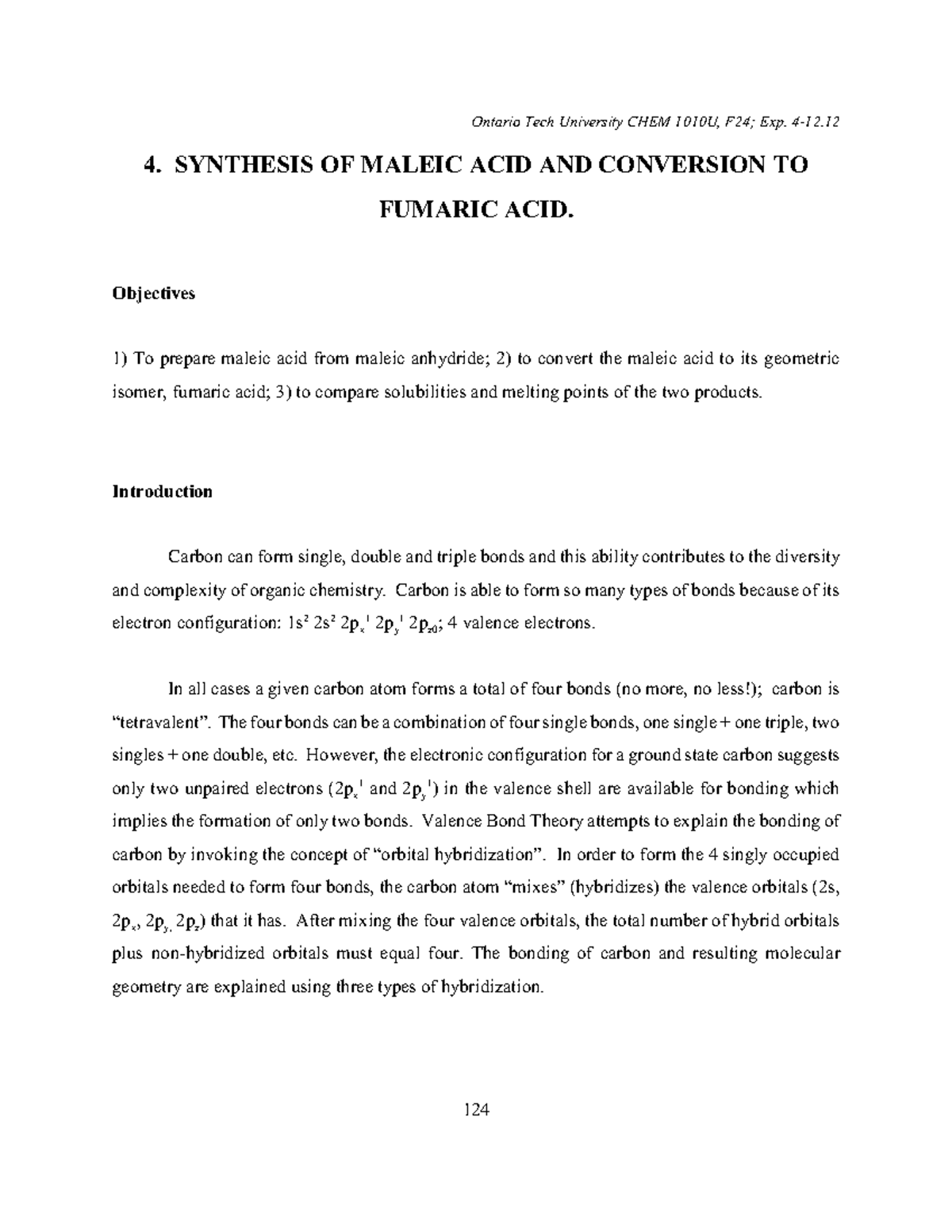 3946fe40 ef18 4440 859d be57397 c084b - 4. SYNTHESIS OF MALEIC ACID AND ...